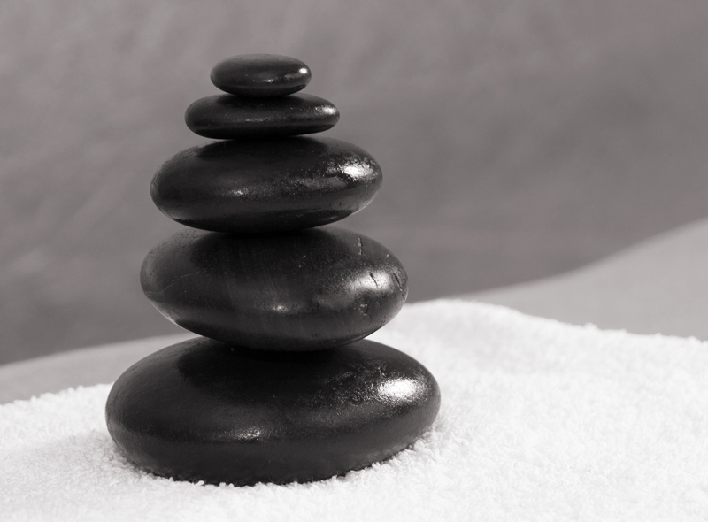 Steine für die Hot-Stone-Massage